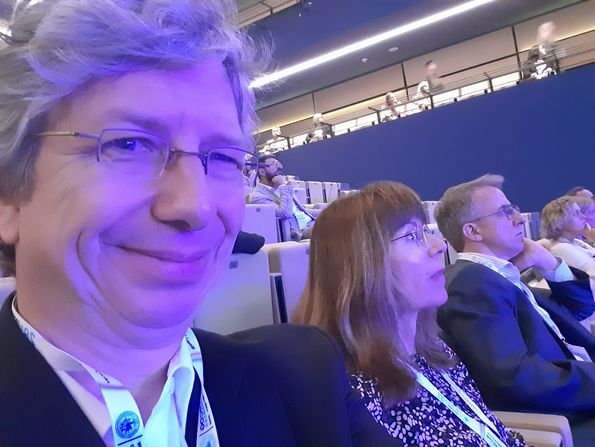 The Münster, Ljubljana and Warsaw University project leaders listen to lectures on infertility at the 28th EBCOG congress in Krakow