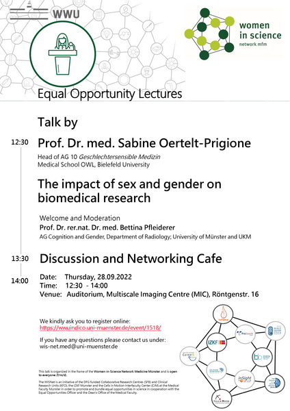 "The impact of sex and gender on biomedical research" Talk by Prof ...