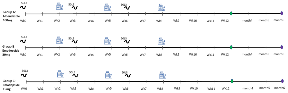 Verabreichung eines Antihelminthikums