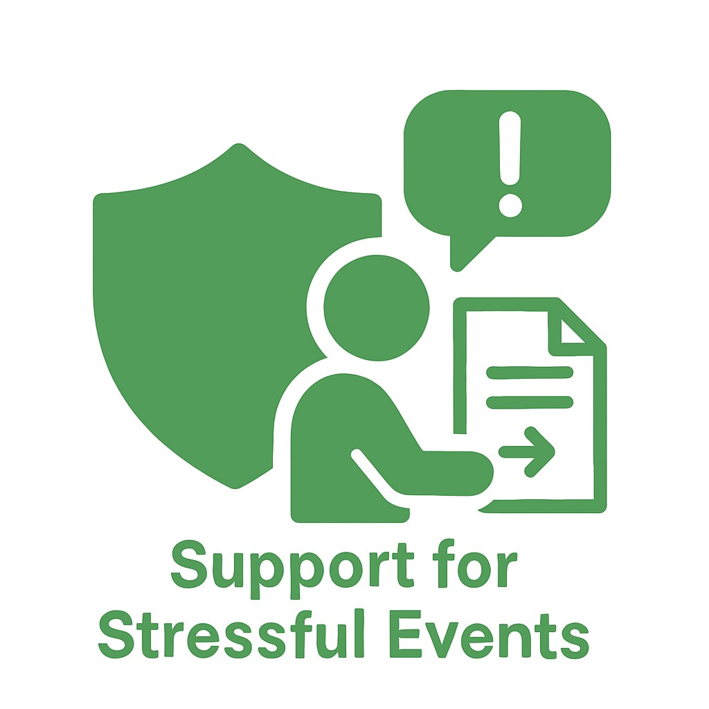 Unterstützung bei belastenden Ereignissen